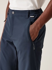 Regatta Blue Mens Geo II Softshell Walking Trousers - Image 4 of 6