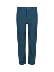 Regatta Blue Kids Highton Stretch Zip Off Walking Trousers - Image 6 of 9