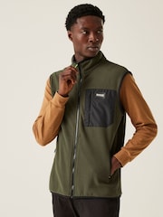 Regatta Green Mens Frankie Microfleece Body Warmer - Image 1 of 6