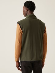 Regatta Green Mens Frankie Microfleece Body Warmer - Image 2 of 6