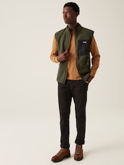 Regatta Green Mens Frankie Microfleece Body Warmer - Image 3 of 6