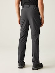 Regatta Grey Mens Travel Light Zip Off Packaway Trousers - Image 2 of 9