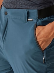 Regatta Blue Mens Travel Light Zip Off Packaway Trousers - Image 6 of 9