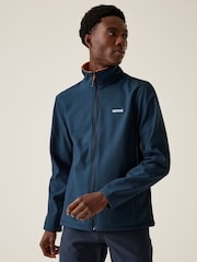 Regatta Blue Shower Resistant Cera V Full Zip Softshell Jacket - Image 1 of 7