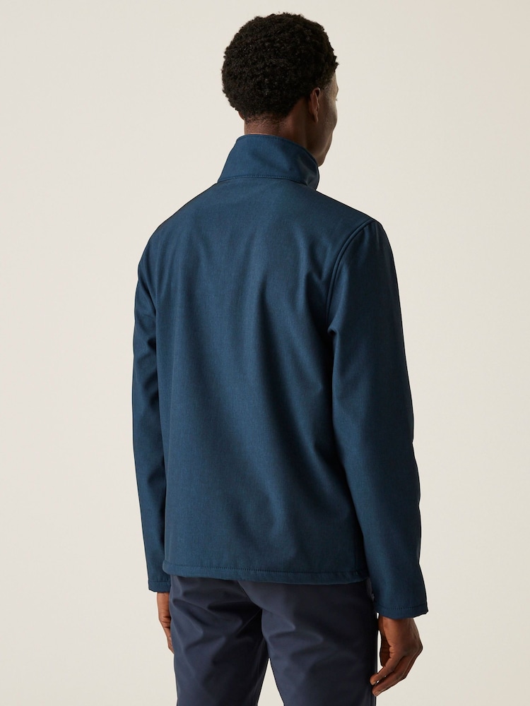 Regatta Blue Shower Resistant Cera V Full Zip Softshell Jacket - Image 2 of 7