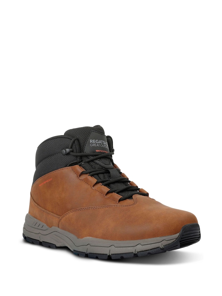 Regatta Brown Mens Denison Hiking Boots - Image 2 of 6