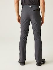 Regatta Grey Mens Mountain Zip Off Walking Trousers - Image 2 of 9
