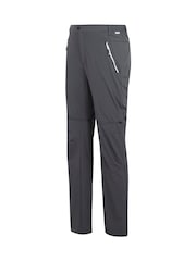 Regatta Grey Mens Mountain Zip Off Walking Trousers - Image 9 of 9