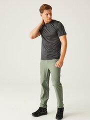 Regatta Green Mens Travel Light Zip Off Packaway Trousers - Image 3 of 9