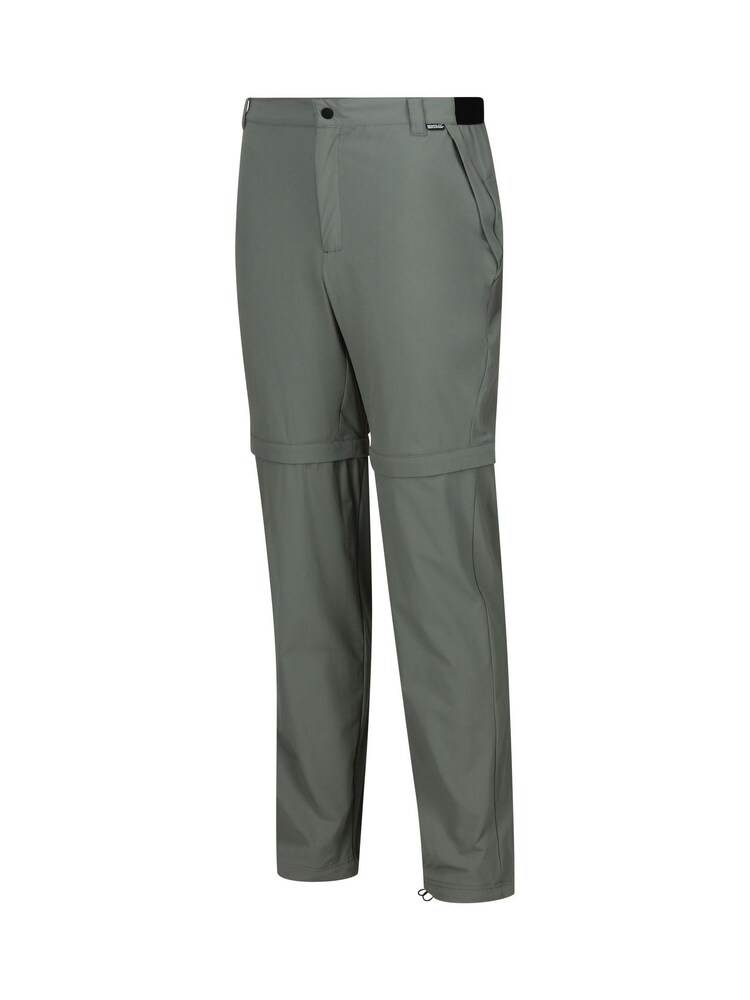 Regatta Green Mens Travel Light Zip Off Packaway Trousers - Image 9 of 9