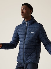 Regatta Blue Mens Hooded Marizion Baffled Jacket - Image 1 of 9