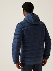 Regatta Blue Mens Hooded Marizion Baffled Jacket - Image 2 of 9