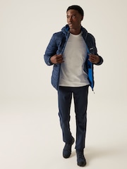 Regatta Blue Mens Hooded Marizion Baffled Jacket - Image 3 of 9