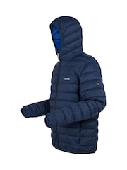 Regatta Blue Mens Hooded Marizion Baffled Jacket - Image 9 of 9