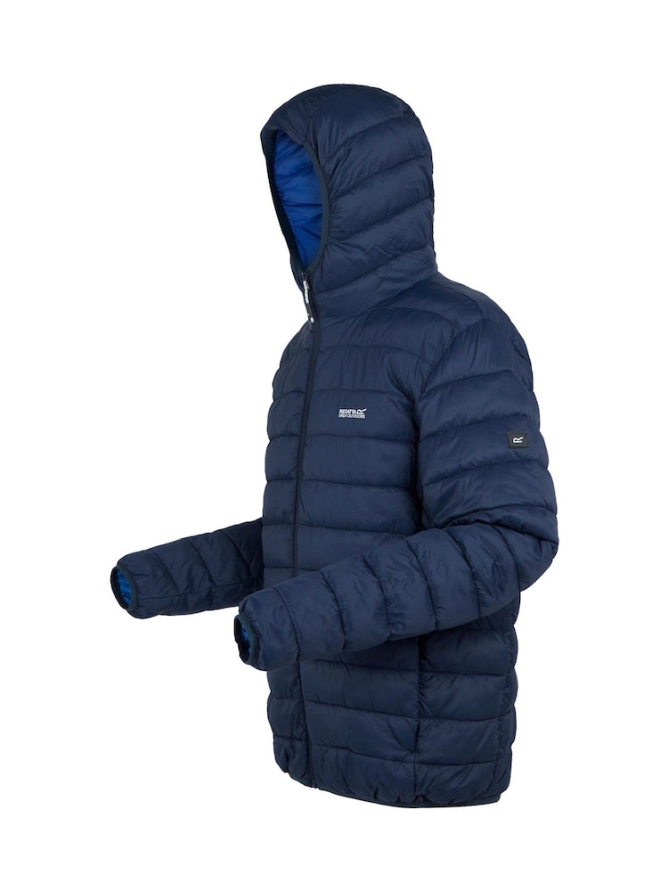 Regatta Blue Mens Hooded Marizion Baffled Jacket - Image 9 of 9
