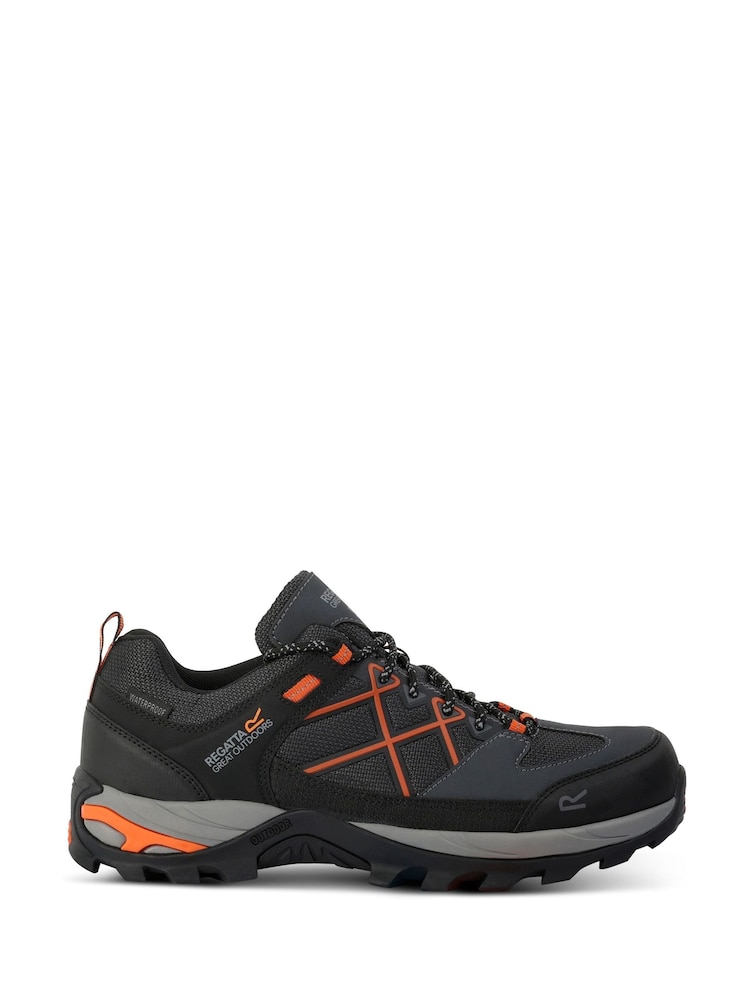 Regatta Black/Grey Samaris III Low Waterproof Hiking Shoes - Image 1 of 6