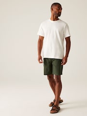 Regatta Green Mens Dalry Multi Pocket Shorts - Image 3 of 6