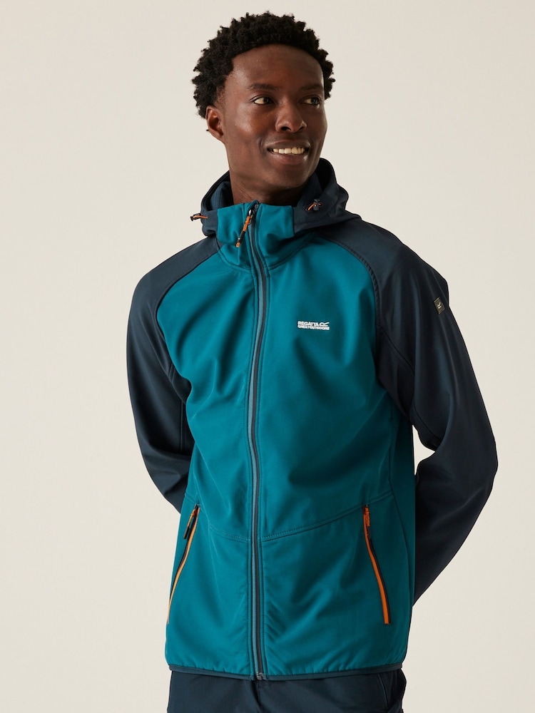 Regatta Blue Mens Arec III Softshell Jacket - Image 1 of 8