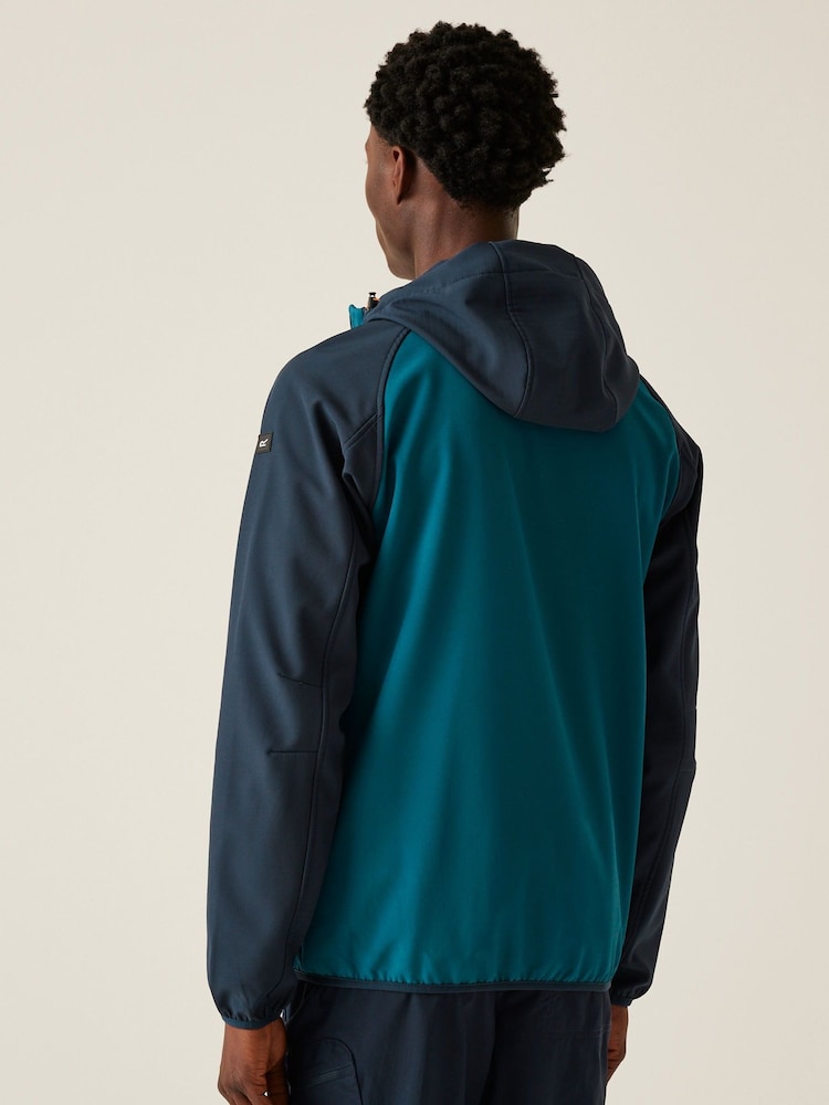 Regatta Blue Mens Arec III Softshell Jacket - Image 2 of 8
