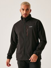 Regatta Black Mens Moutdale Softshell Jacket - Image 1 of 8