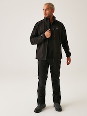 Regatta Black Mens Moutdale Softshell Jacket - Image 3 of 8