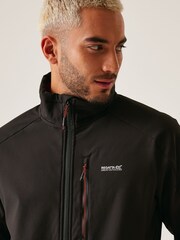 Regatta Black Mens Moutdale Softshell Jacket - Image 4 of 8