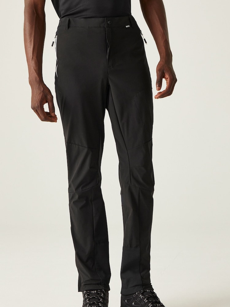Regatta Black Mens Mountain III Walking Trousers - Image 1 of 7 Regatta Black Mens Mountain III Walking Trousers - Image 1 of 7