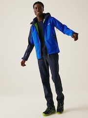 Regatta Blue Mens Hewitts X Hooded Softshell Jacket - Image 3 of 8