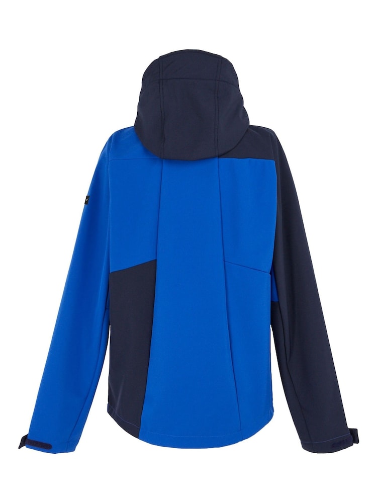 Regatta Blue Mens Hewitts X Hooded Softshell Jacket - Image 8 of 8