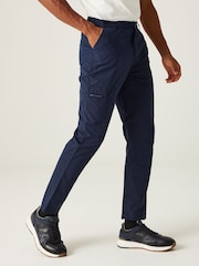 Regatta Blue Mens Dalry Multi Pocket Trousers - Image 1 of 6