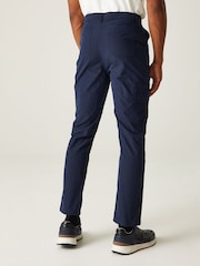 Regatta Blue Mens Dalry Multi Pocket Trousers - Image 2 of 6