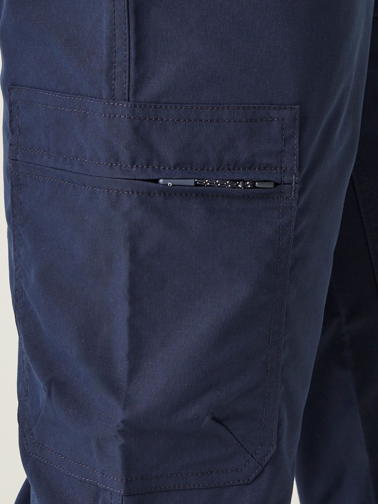 Regatta Blue Mens Dalry Multi Pocket Trousers - Image 6 of 6