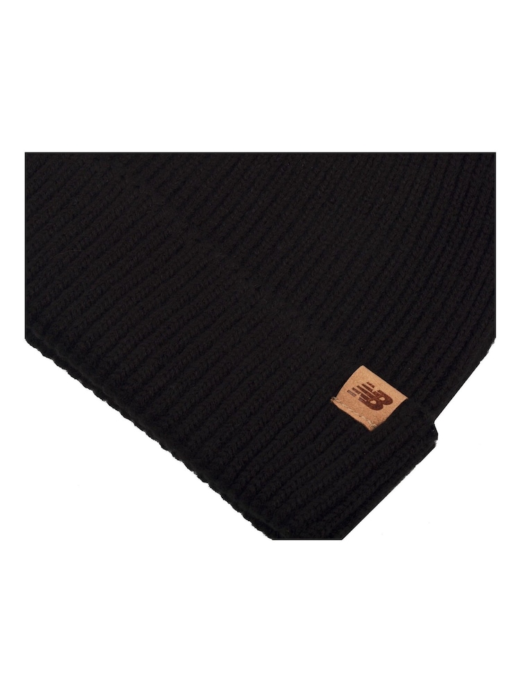 New Balance Black Winter Watchman Beanie - Image 3 of 3 New Balance Black Winter Watchman Beanie - Image 3 of 3