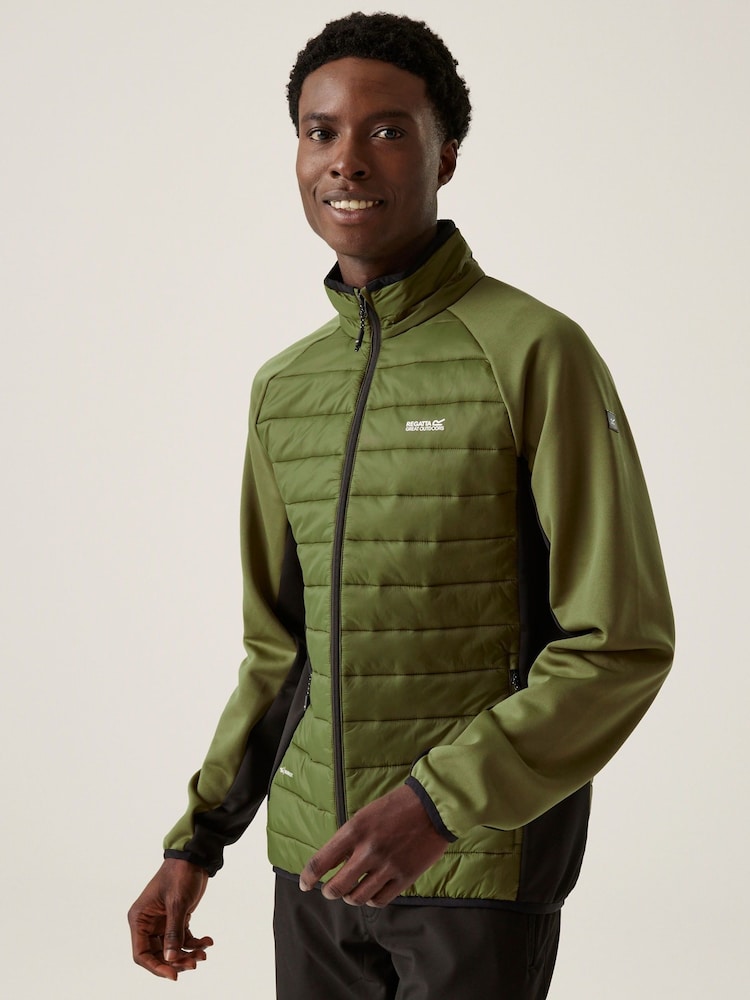Regatta Green Mens Clumber IV Hybrid Jacket - Image 1 of 9 Regatta Green Mens Clumber IV Hybrid Jacket - Image 1 of 9