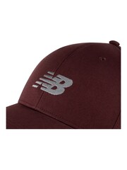 New Balance Red 100% Cotton 6 Panel Structured Snapback Hat - Image 3 of 3