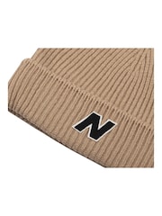 New Balance Cream Winter Watchman Block N Beanie - Image 3 of 3
