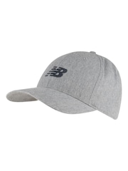 New Balance Grey 100% Cotton 6 Panel Structured Snapback Hat - Image 1 of 3