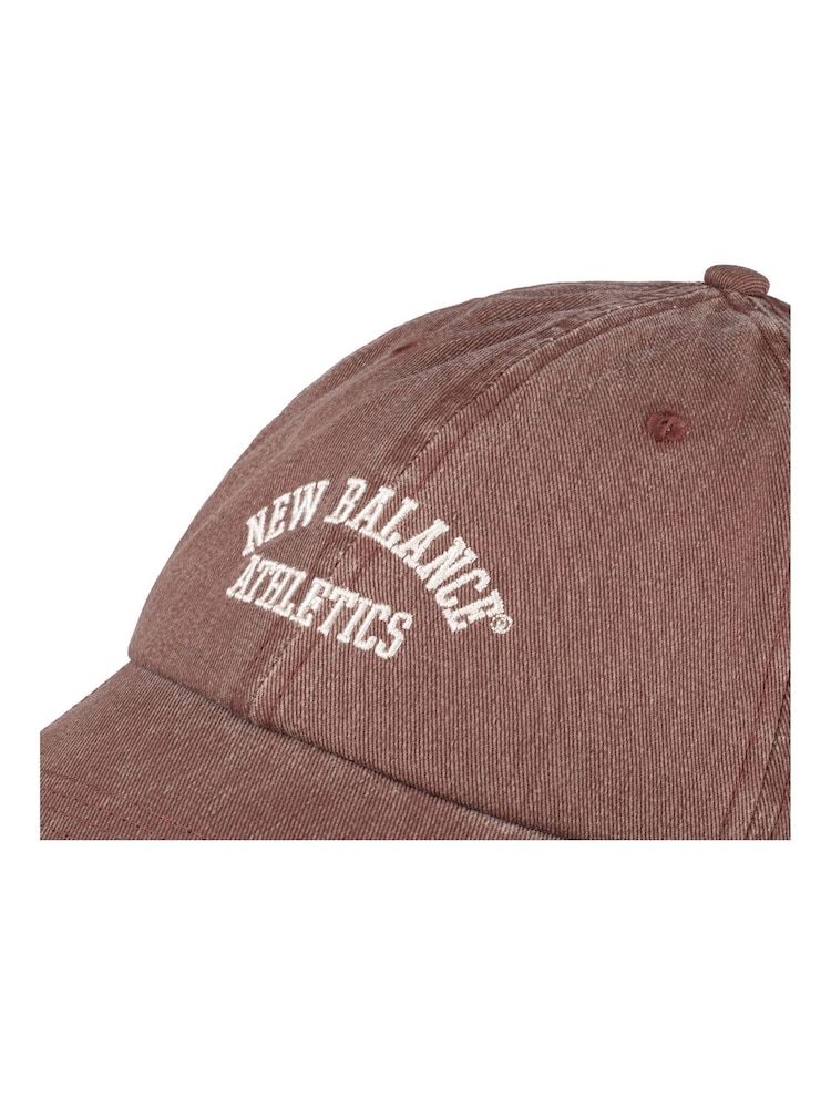 New Balance Brown 100% Cotton 6 Panel Seasonal Hat - Image 3 of 3 New Balance Brown 100% Cotton 6 Panel Seasonal Hat - Image 3 of 3