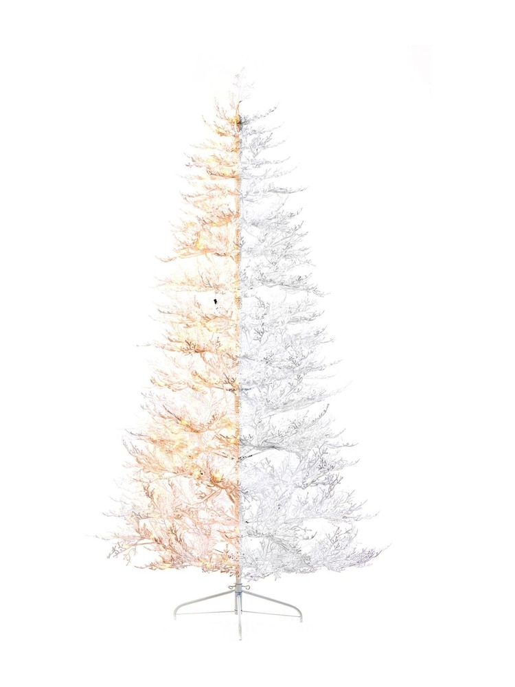 Premier Decorations Ltd Pencil Pine White Christmas 7ft Tree - Image 1 of 5