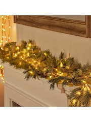 Premier Decorations Ltd 1.8m Pine Needle Lit Christmas Garland - Image 1 of 2