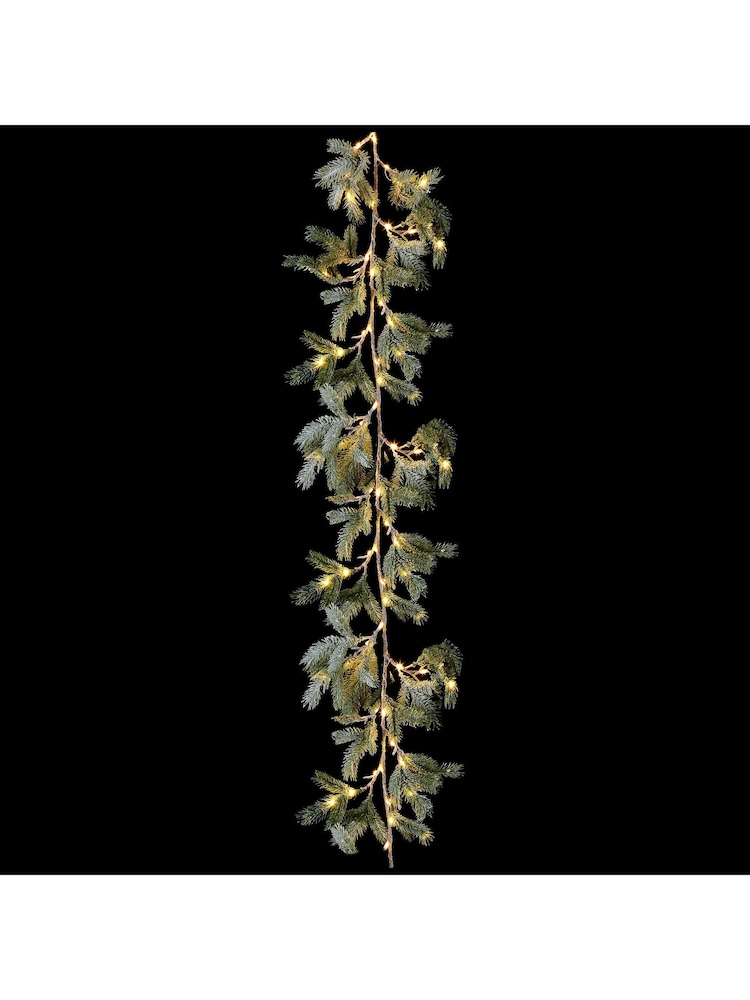 Premier Decorations Ltd 1.8m Pine Needle Lit Christmas Garland - Image 2 of 2 Premier Decorations Ltd 1.8m Pine Needle Lit Christmas Garland - Image 2 of 2