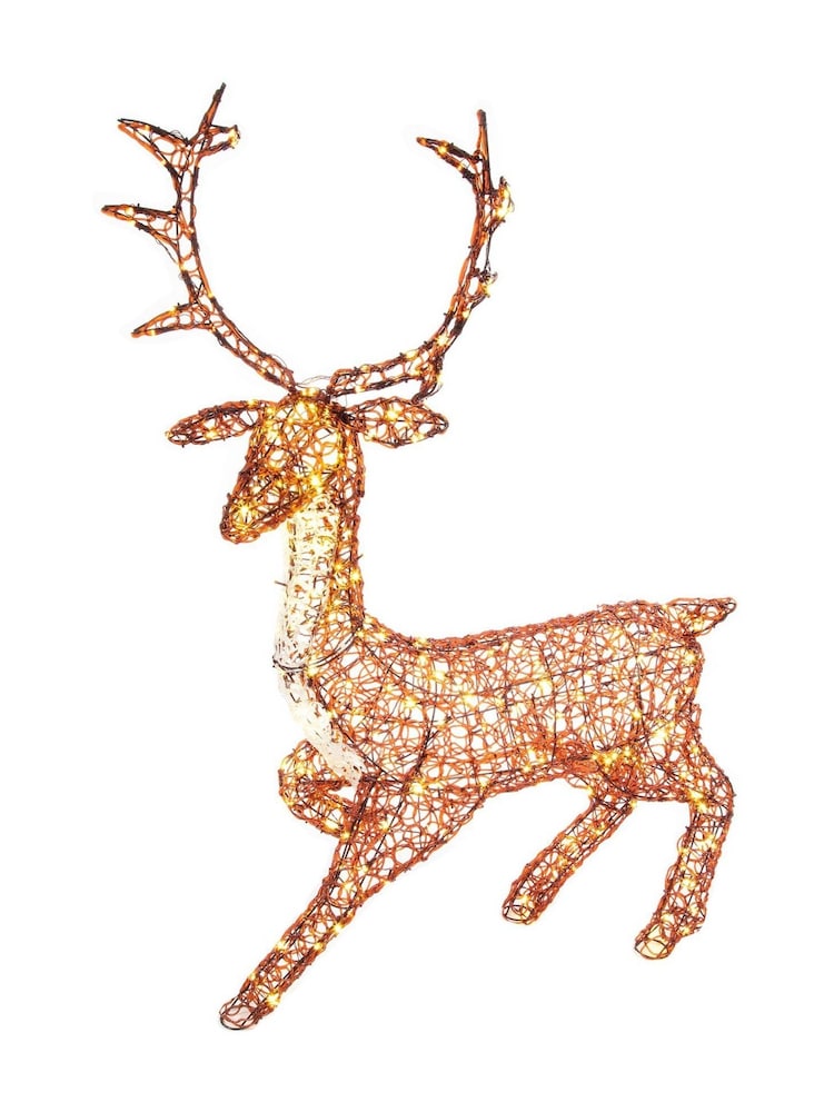 Premier Decorations Ltd 1.4m Light Up Christmas Stag Decoration - Image 1 of 1 Premier Decorations Ltd 1.4m Light Up Christmas Stag Decoration - Image 1 of 1