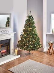 Premier Decorations Ltd 7ft Pre Lit Monlitt Fir Christmas Tree - Image 1 of 5