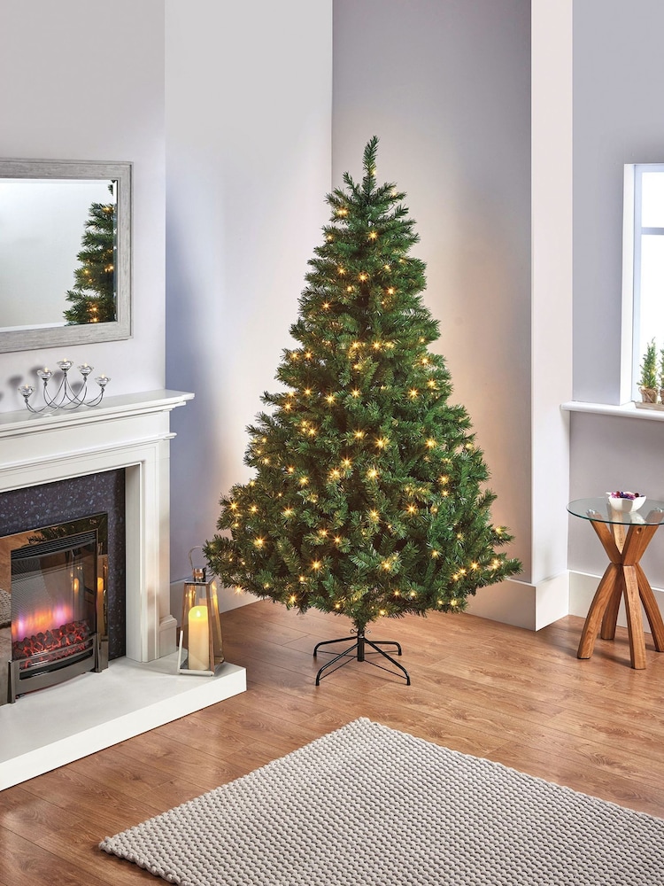 Premier Decorations Ltd 7ft Pre Lit Monlitt Fir Christmas Tree - Image 1 of 5
