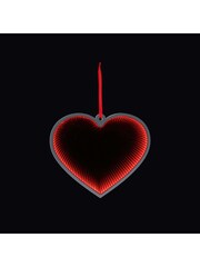 Premier Decorations Ltd 40cm Hanging Heart Infinity Mirror Light - Image 1 of 1