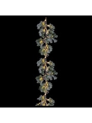 Premier Decorations Ltd 1.8m Pine Needle 120 LED Lights Lit Garland with Pine Cones - Image 2 of 2