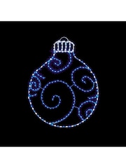 Premier Decorations Ltd Black/White Bauble Christmas Wall Lights - Image 1 of 1