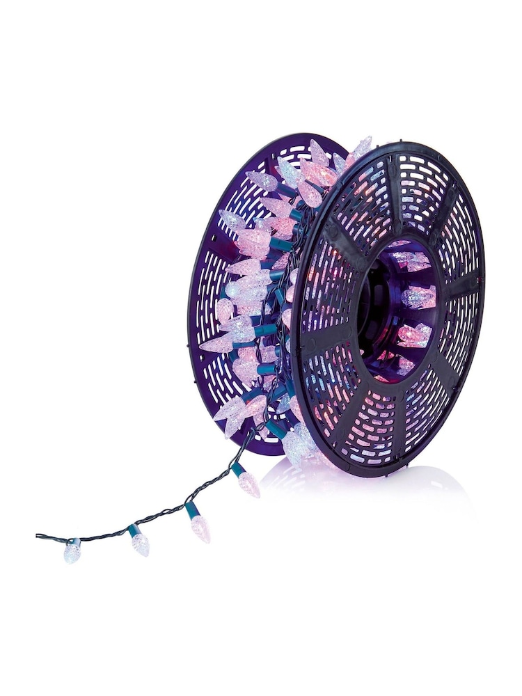 Premier Decorations Ltd 300 Christmas Pine Cone Shape Rainbow LED String Lights - Image 1 of 3