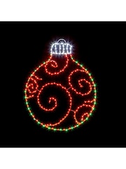 Premier Decorations Ltd Red Bauble Christmas Wall Lights - Image 1 of 1