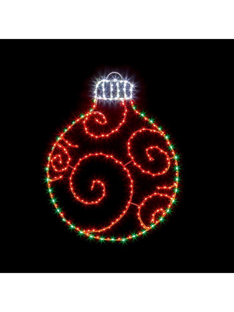 Premier Decorations Ltd Red Bauble Christmas Wall Lights - Image 1 of 1